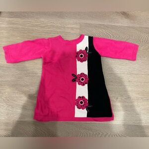 Adorable Bright Pink Baby Sweater Dress